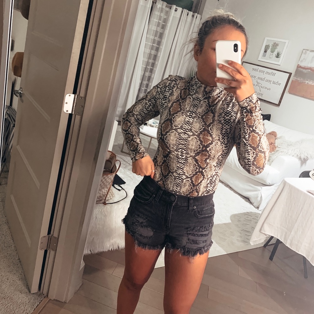 Snake skin body suit